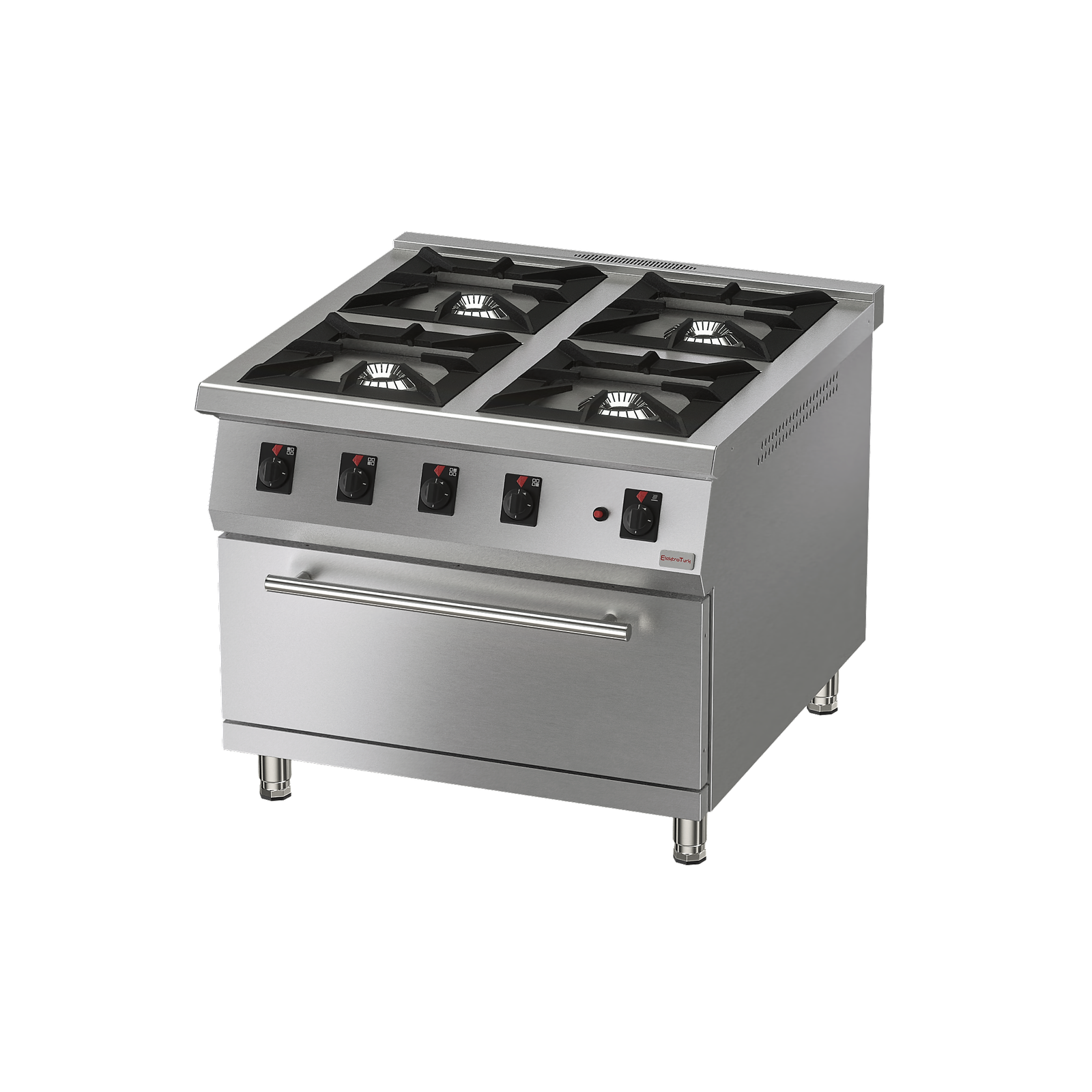 Commercial 4-Burner Gas Range with Oven VITAL