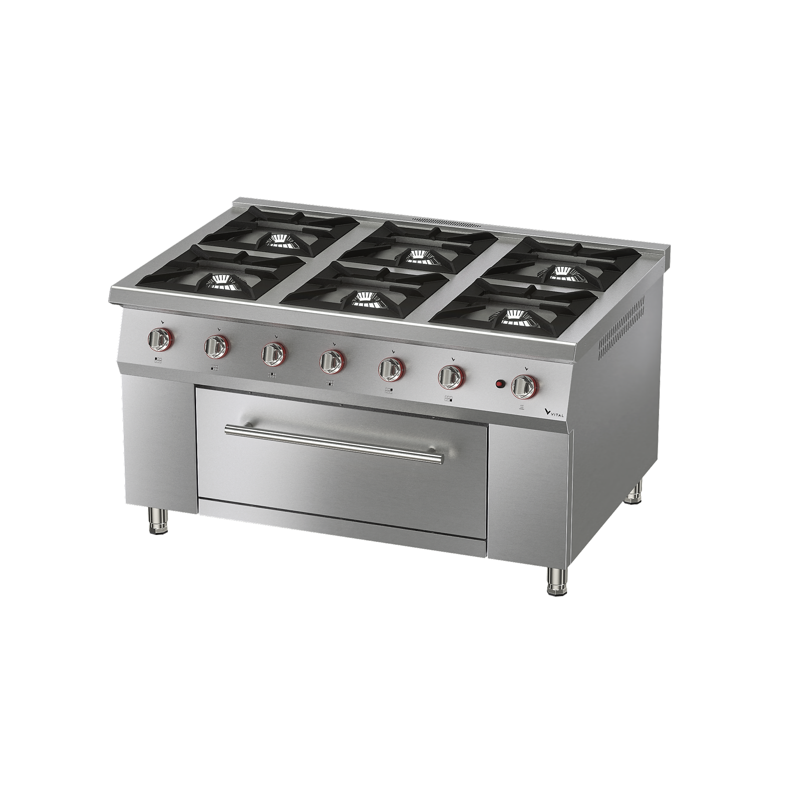 VITAL GKF150 6-Burner Commercial Gas Range