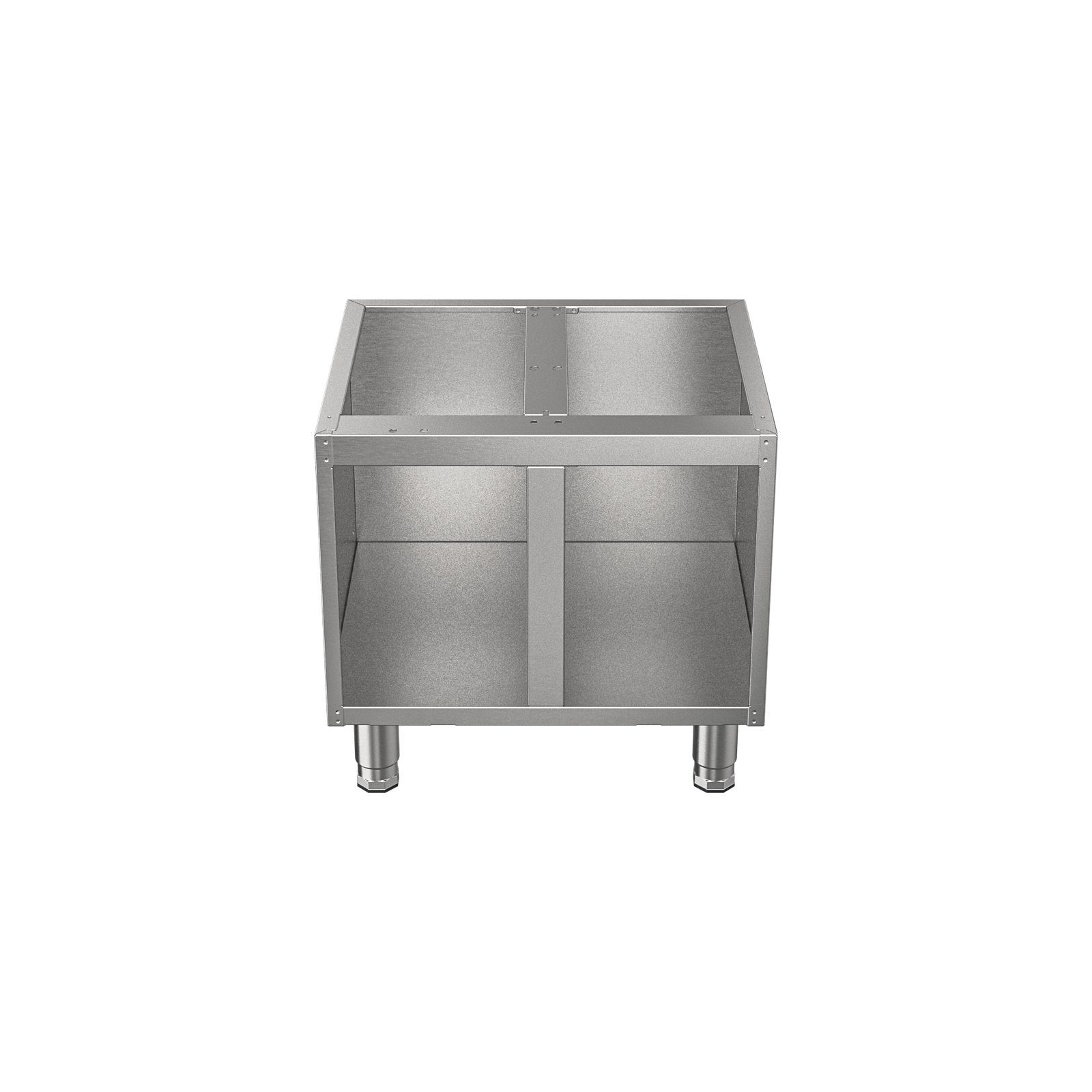 Open Commercial Stainless Steel 2-Compartment Chef Base