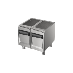 Commercial Stainless Steel 2-Drawer Side-by-Side Chef Base