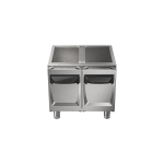 Commercial Stainless Steel 2-Drawer Side-by-Side Chef Base